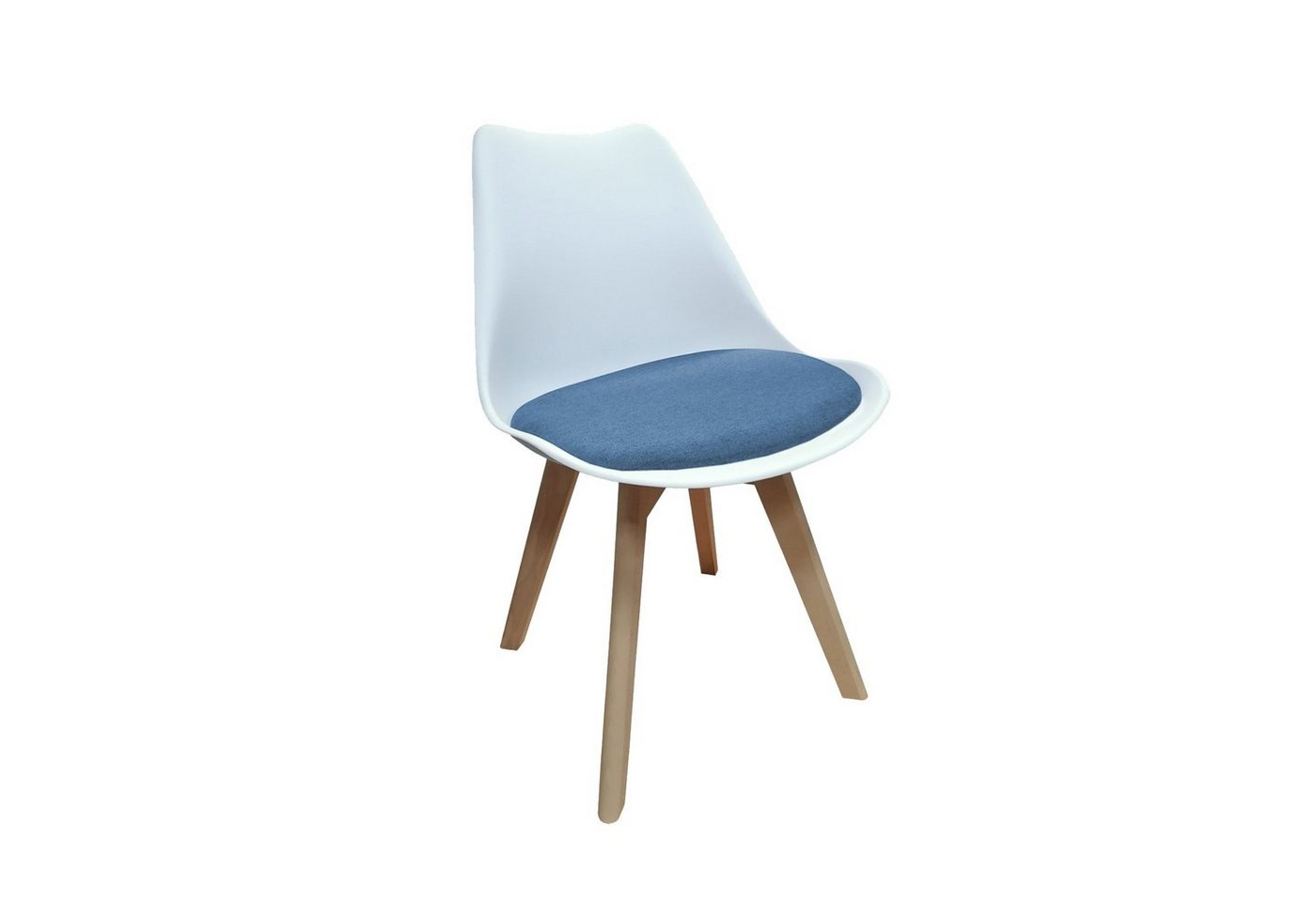 HTI-Living Esszimmerstuhl Stuhl Atlanta Webstoff (Stück, 1 St), Esszimmerstuhl Kunststoffschale Webstoffbezug Holzfüße von HTI-Living