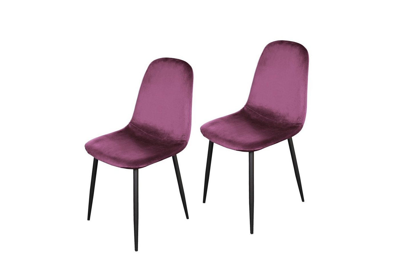 HTI-Living Esszimmerstuhl Stuhl Savannah Velvet Pink (Set, 2 St), Esszimmerstuhl Samt von HTI-Living