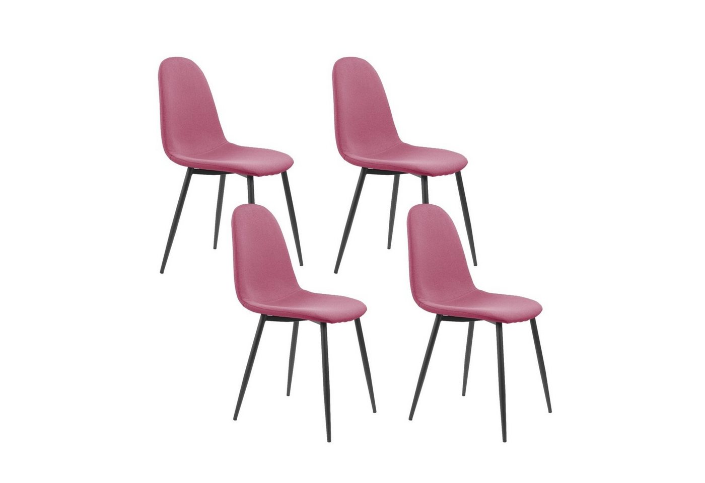 HTI-Living Esszimmerstuhl Stuhl Savannah Webstoff Pink (Set, 4 St), Esszimmerstuhl von HTI-Living