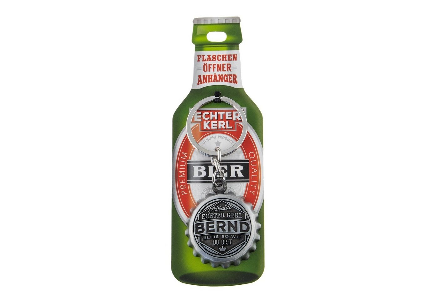 HTI-Living Flaschenöffner Echter Kerl Flaschenöffner Bernd (Stück, 1-tlg., 1 Flaschenöffner), Geschenkidee von HTI-Living