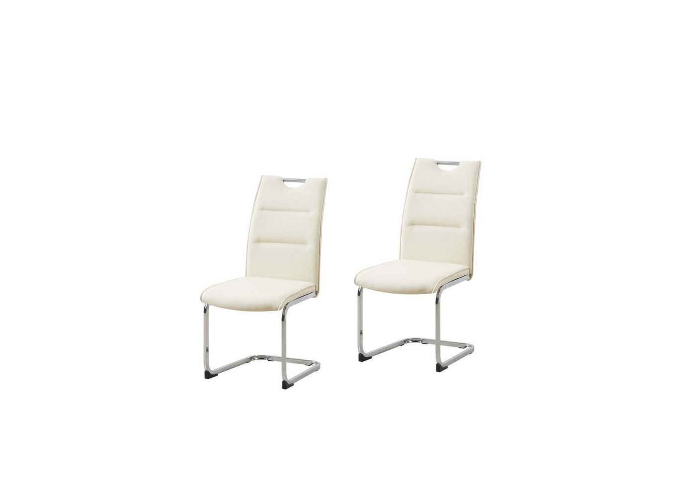 HTI-Living Freischwinger Schwingstuhl DannyC PU Creme (Set, 2 St), Freischwinger Esszimmerstuhl Kunstleder von HTI-Living