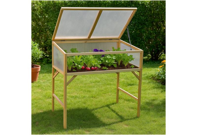 HTI-Living Frühbeet Frühbeet 90 x 50 Kräuterbeet (Stück, 1 St., 1 Hochbeet), Gewächshaus Hochbeet von HTI-Living