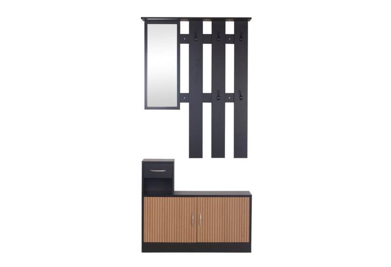 HTI-Living Garderoben-Set Garderoben-Set Dana mit Schuhschrank Schwarz, (Set, 2-St) HTI-Living Garderoben-Set Garderoben-Set Dana mit Schuhschrank Schwarz, (Set, 2-St) von HTI-Living