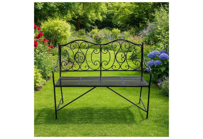 HTI-Living Gartenbank Sitzbank aus Metall Gartenbank (Stück, 1-St., 1 Gartenbank), Sitzbank Metall nostalgisch von HTI-Living