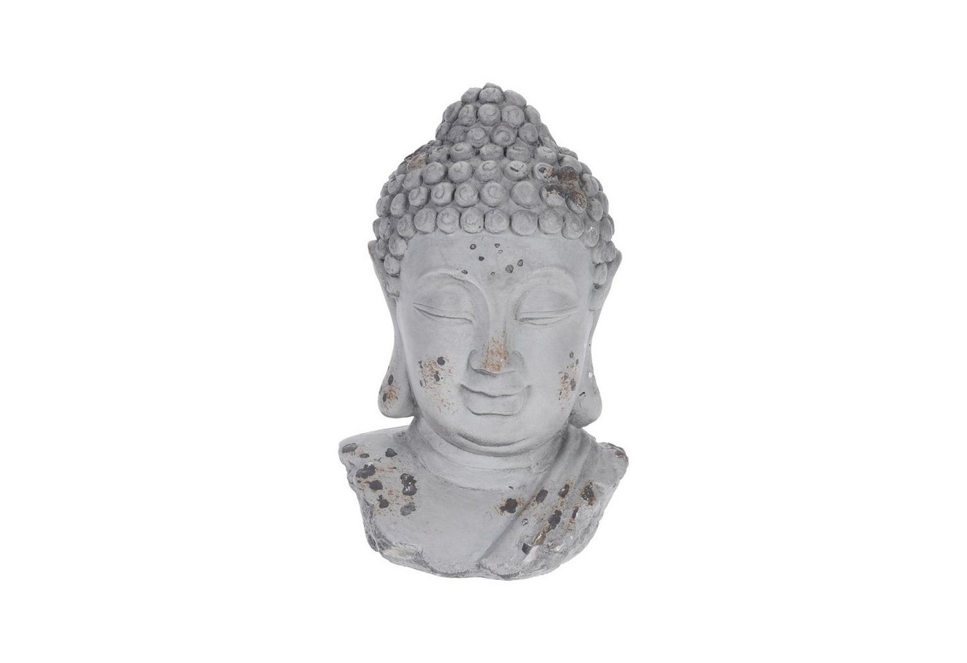 HTI-Living Gartenfigur Buddhakopf, Zement Vintage, (1 Buddhakopf), Gartendeko Buddhafigur Skulptur von HTI-Living