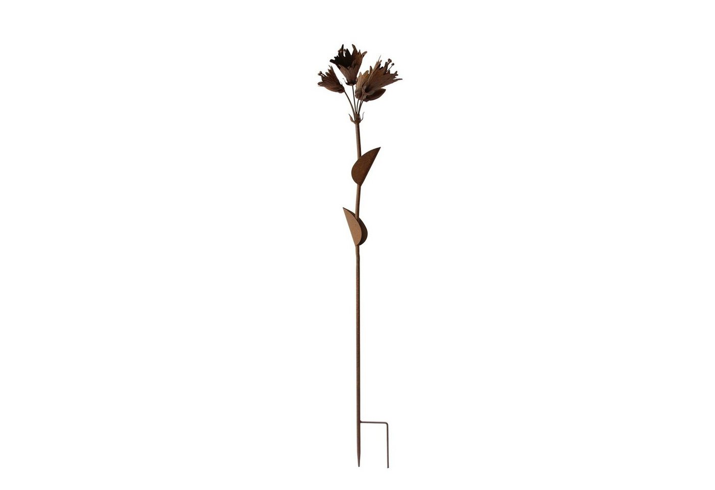 HTI-Living Gartenfigur Blumenstecker Rostoptik Blüten Celia, (1 St), Gartenstecker Dekostab floral Metall von HTI-Living