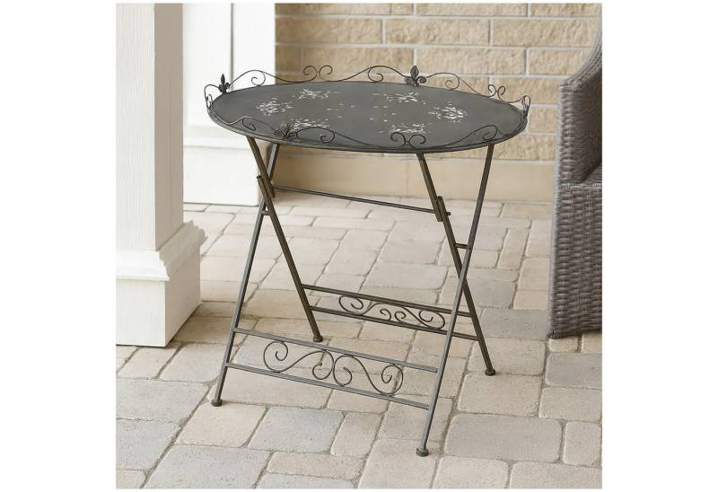 HTI-Living Gartentisch Gartentisch aus Metall Rostoptik (Stück, 1-St., 1 Beistelltisch), Terrassentisch von HTI-Living