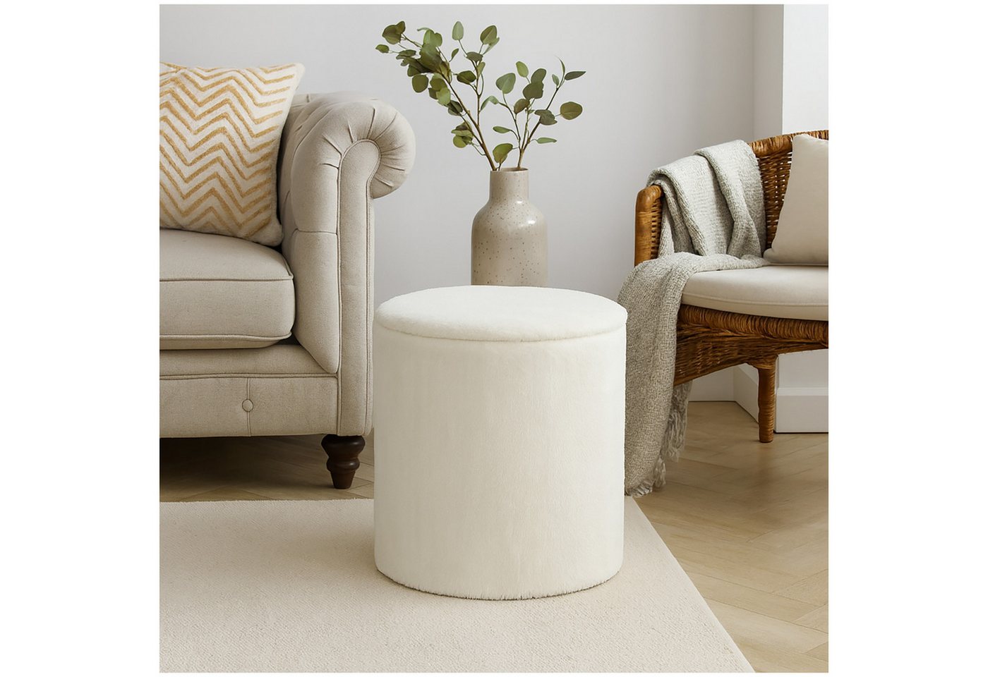 HTI-Living Hocker Moderner Sitzhocker mit praktischem Stauraum (Stück, 1 St., 1 Hocker), Polsterhocker mit Stauraum von HTI-Living