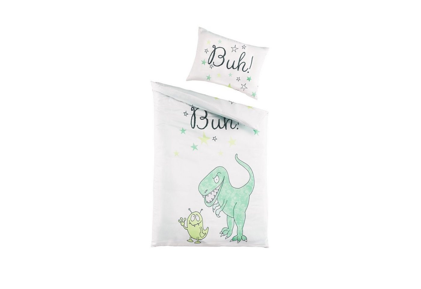HTI-Living Kinderbettwäsche Baby Mikrofaser Bettwäsche 40x60 100x135 Buh, 1 teilig von HTI-Living
