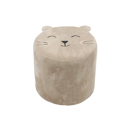 HTI-Living Kinderhocker Marcia Katze Beige Tierhocker Sitzhocker von HTI-Living