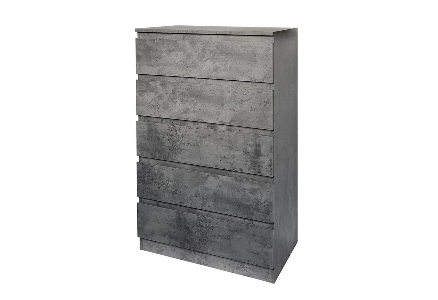 HTI-Living Kommode Kommode 5 Schubladen Thekla Beton (Stück, 1 St., 1 Kommode), Sideboard von HTI-Living