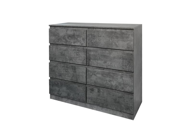 HTI-Living Kommode Kommode 8 Schubladen Thekla Beton (Stück, 1 St., 1 Kommode), Sideboard von HTI-Living