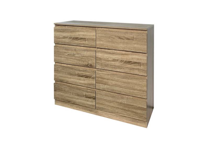 HTI-Living Kommode Kommode 8 Schubladen Thekla Sonoma (Stück, 1 St., 1 Kommode), Sideboard von HTI-Living