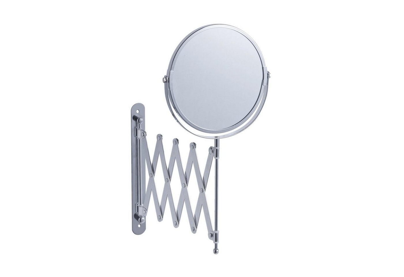 HTI-Living Kosmetikspiegel Wandspiegel mit Vergrößerung (Stück, 1-St., 1 Kosmetikspiegel), Kosmetikspiegel rund mit Teleskopauszug von HTI-Living