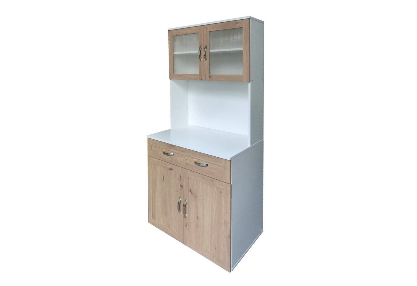 HTI-Living Küchenbuffet Küchenbuffet mit Glasteil Weiß Artisaneiche Blanca (Stück, 1-St., 1 Küchenschrank) Küchenschrank von HTI-Living