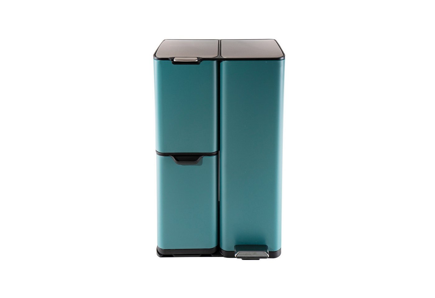 HTI-Living Mülltrennsystem Mülltrennsystem Jannik 60 Liter Türkis, Mülleimer Edelstahl mit 3 Behältern HTI-Living Mülltrennsystem Mülltrennsystem Jannik 60 Liter Türkis, Mülleimer Edelstahl mit 3 Behältern von HTI-Living