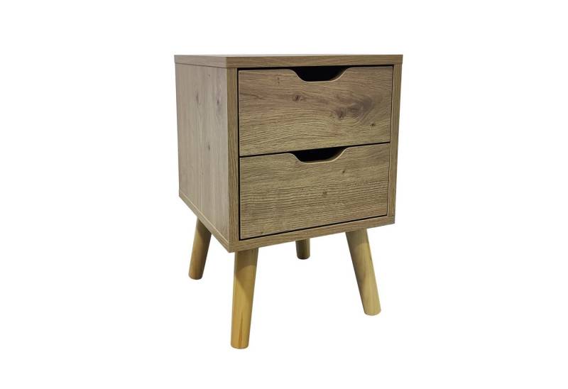 HTI-Living Nachtkommode Nachtschrank 2 Schubladen Thekla 2945 (Stück, 1 St., 1 Nachtschrank), Nachttisch 2 Schubladen von HTI-Living