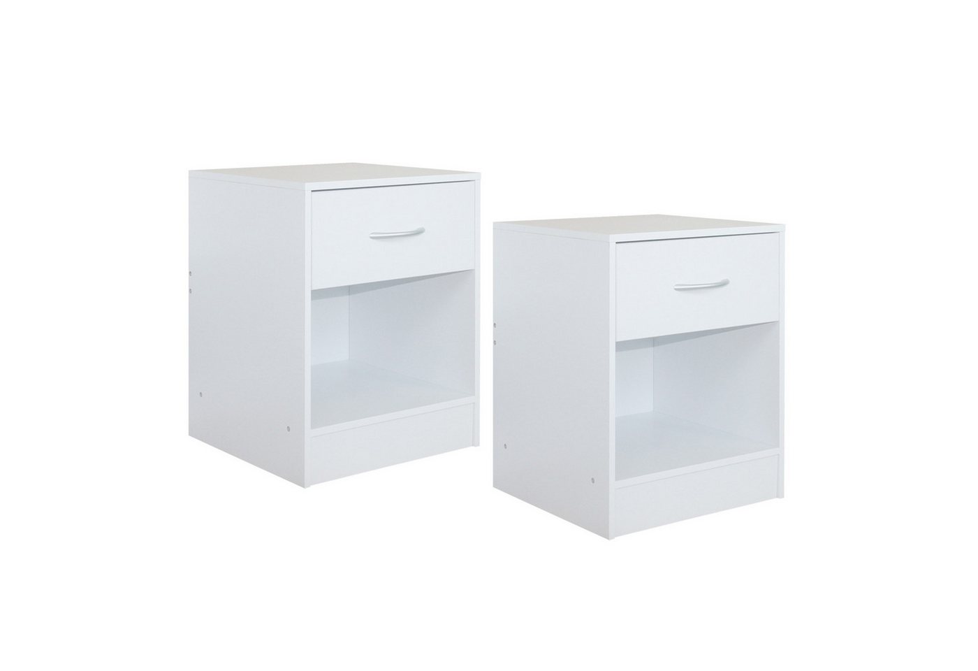 HTI-Living Nachtschrank Nachtschrank 2er Set Thekla Weiß (Set, 2-St., 2 Nachtschränke) Nachttisch Nachtkommode von HTI-Living