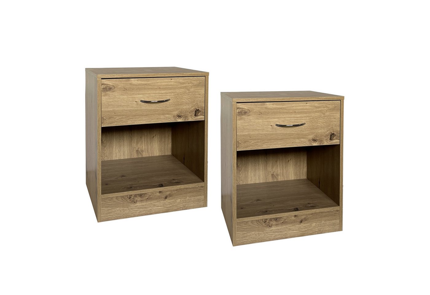 HTI-Living Nachtschrank Nachtschrank 2er Set Thekla Artisaneiche (Set, 2-St., 2 Nachtschränke) Nachttisch Nachtkommode von HTI-Living
