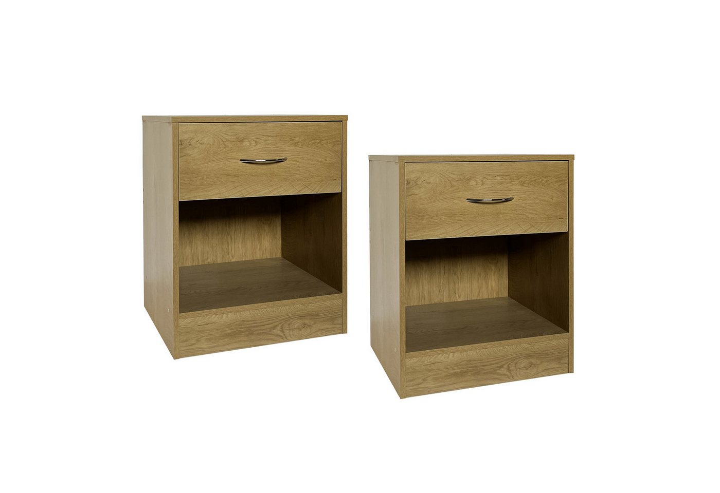 HTI-Living Nachtschrank Nachtschrank 2er-Set Thekla Baumscheibe (Set, 2-St., 2 Nachtschränke) Nachttisch Nachtkommode von HTI-Living