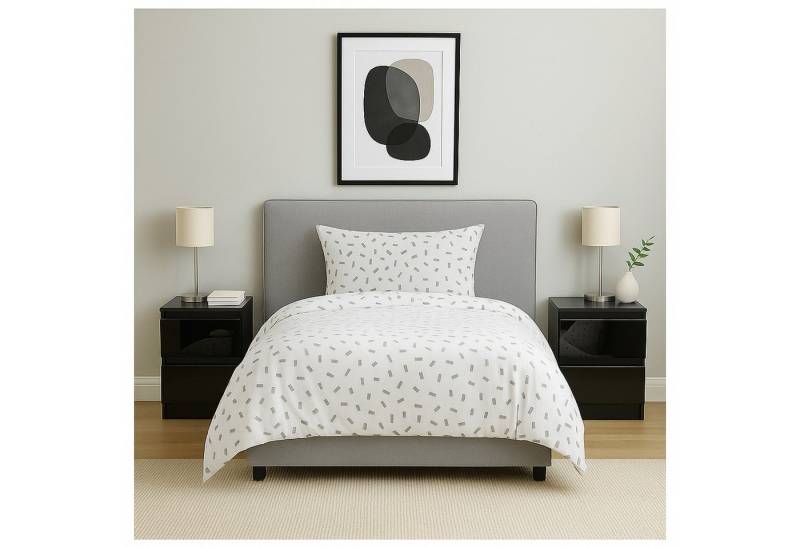 HTI-Living Nachtschrank Nachtschrank Kenji Hochglanz Schwarz 2er-Set (Set, 2-St., 2 Nachtschränke) Nachtkommode 2 Schubladen von HTI-Living