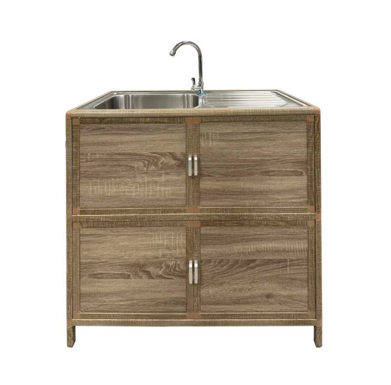 HTI-Living Outdoor-Küchenmodul Outdoorspüle L Gerti Sonoma (Stück, 1-St., 1 Outdoorspüle) Gartenspüle Campingspüle Messespüle von HTI-Living