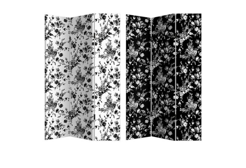 HTI-Living Paravent Paravent Black and White (Stück, 1 St., 1 Paravent), Raumteiler Sichtschutz Trennwand von HTI-Living