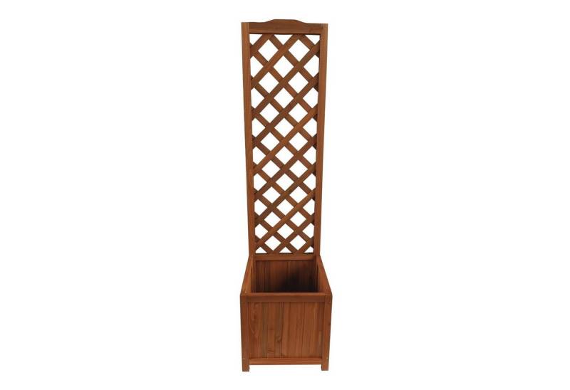HTI-Living Pflanzkübel Pflanzkübel mit Rankgitter Heidi Small Braun (Stück, 1 St., 1x Pflanzkübel mit Rankgitter), Blumenkasten mit Spalier Holz von HTI-Living