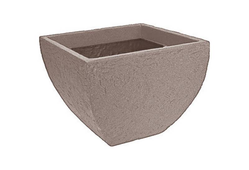 HTI-Living Pflanzkübel Pflanztopf Steinoptik Blumentopf Beige (Stück, 1 St., 1 Blumentopf), Übertopf von HTI-Living