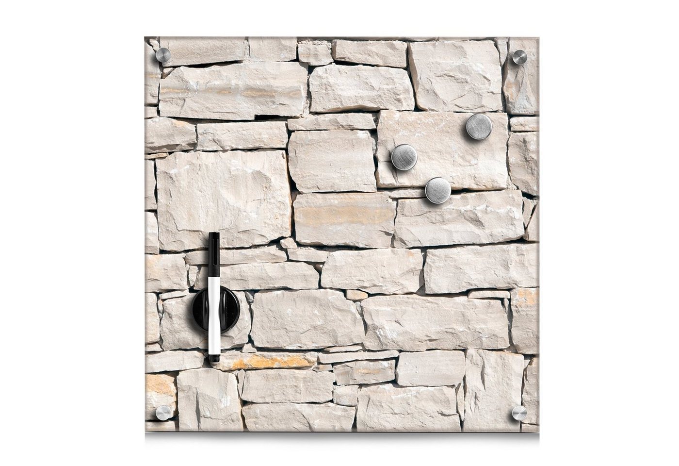 HTI-Living Memoboard Memoboard Glas Stone von HTI-Living