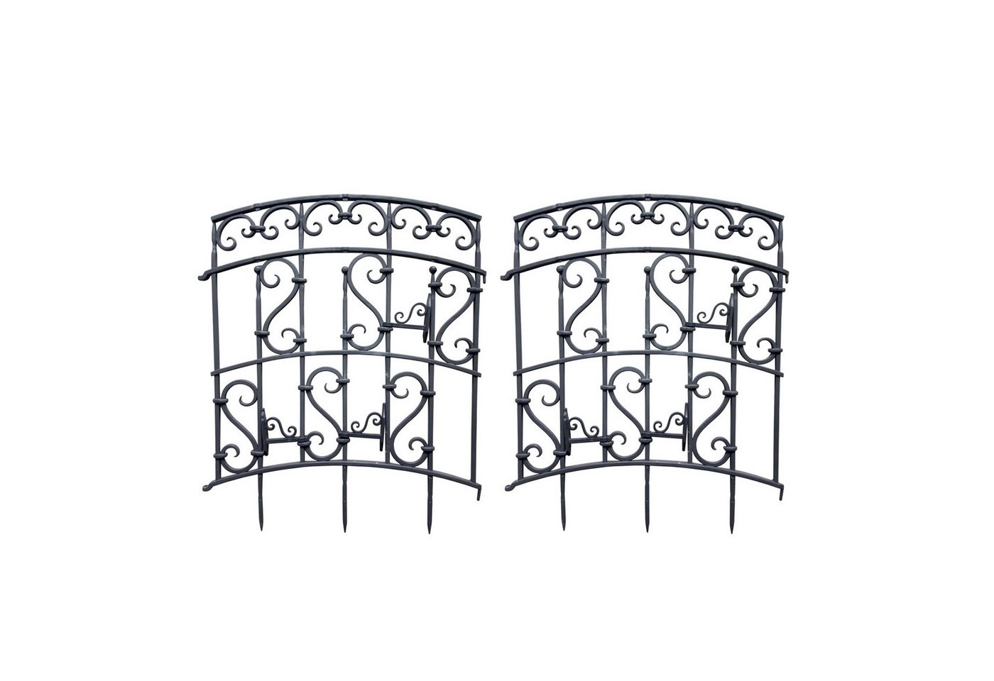 HTI-Living Rankgitter Rankgitter mit Ornamenten Nessa Schwarz 2er-Set Set, 2 St., 2 Rankgitter, Rankhilfe Spalier von HTI-Living