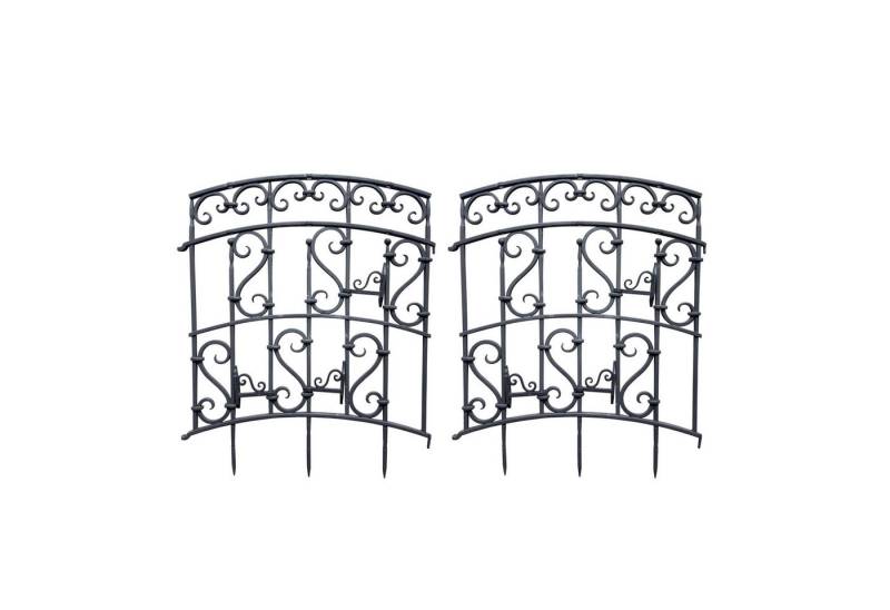 HTI-Living Rankgitter Rankgitter mit Ornamenten Nessa Schwarz 2er-Set Set, 2 St., 2 Rankgitter, Rankhilfe Spalier von HTI-Living