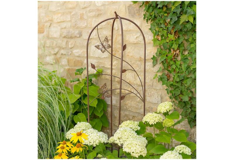 HTI-Living Rankgitter Rankhilfe mit Schmetterlingen aus Metall Stück, 1 St., 1 Rankhilfe, Rankgitter von HTI-Living