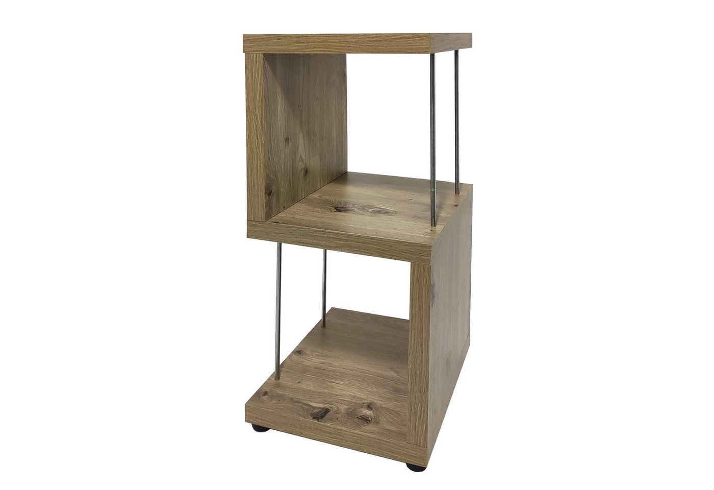 HTI-Living Regal Standregal 2 Fächer Thekla Artisaneiche, Stück 1-tlg., mit Metallstreben von HTI-Living