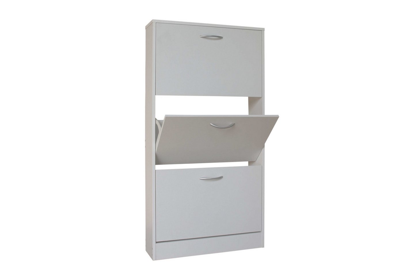 HTI-Living Schuhkipper Schuhschrank Thekla Weiß (Stück, 1 St., 1 Schuhschrank), Schuhkipper mit 3 Fächern von HTI-Living