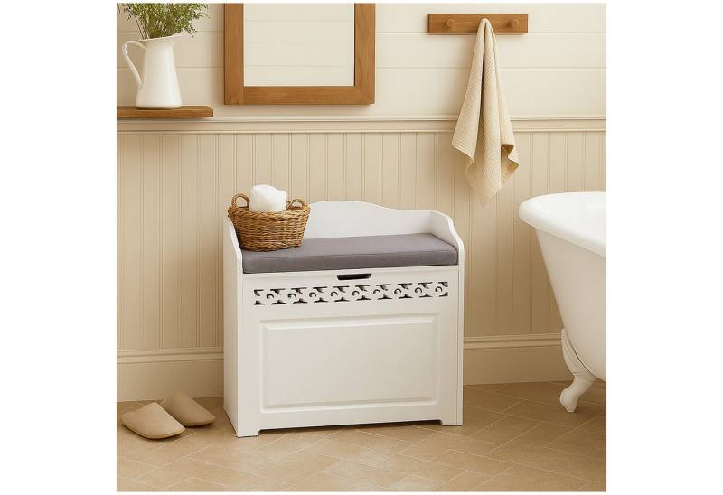 HTI-Living Sitztruhe Sitzbank mit Stauraum und Polster (Stück, 1-St., 1 Sitzbank), Mit Cut-Outs Truhe von HTI-Living