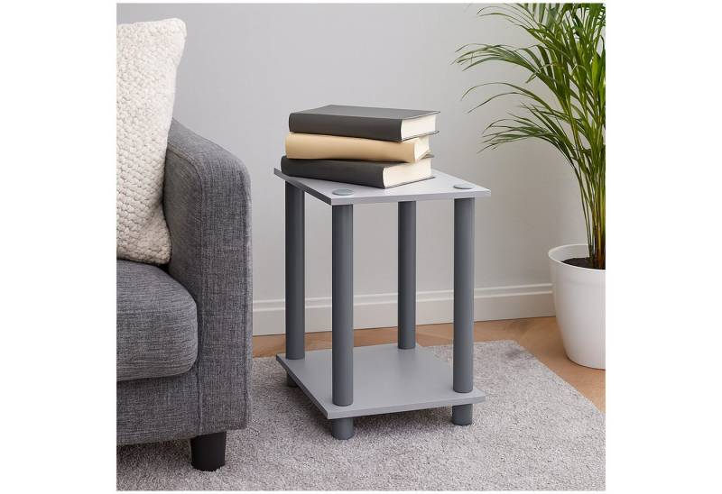HTI-Living Standregal Moderner Beistelltisch in Grau mit Ablage, Stück 1-tlg., kompakter Ablagetisch, Regal von HTI-Living