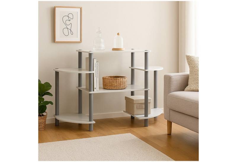 HTI-Living Standregal Regal Stack mit 6 Ablageflächen Weiß, Stück 1-tlg., Standregal HTI-Living Standregal Regal Stack mit 6 Ablageflächen Weiß, Stück 1-tlg., Standregal von HTI-Living