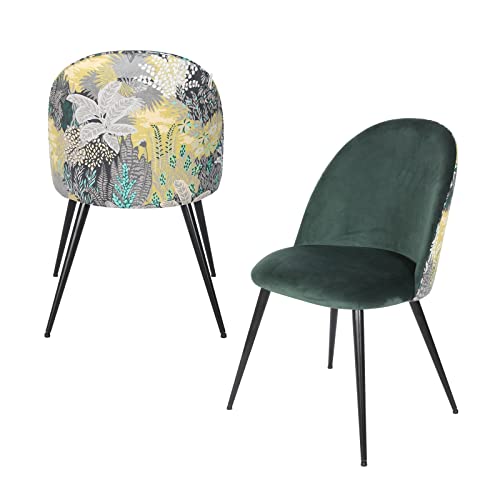 HTI-Living Stuhl Tampa 2er-Set Esszimmerstuhl Designstuhl Dreamy Forest Grün von HTI-Living