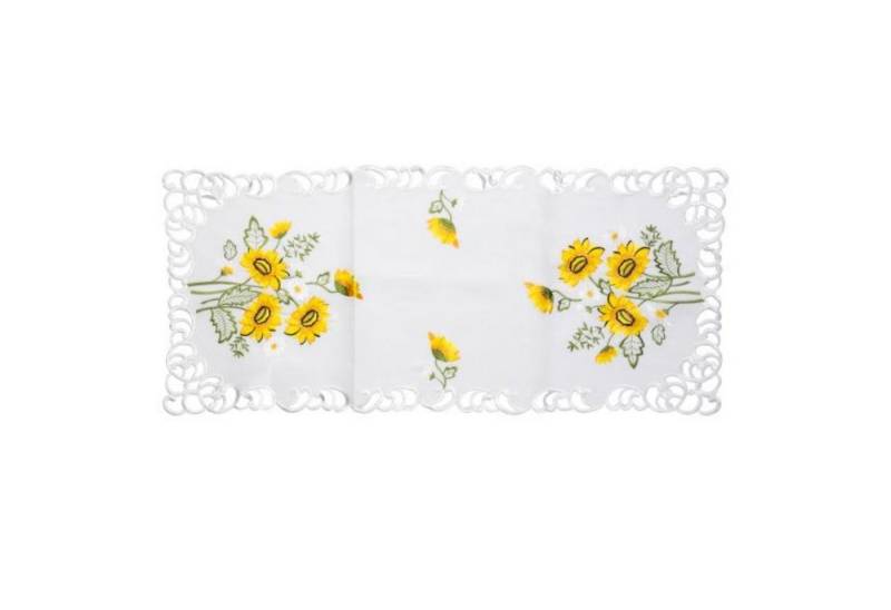 HTI-Living Tischläufer Tischläufer 40 x 90 cm Gelber Blumenstrauß (Stück 1-tlg, 1 Tischläufer), Tischdecke von HTI-Living