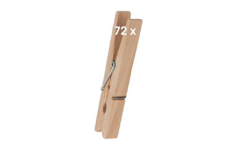 HTI-Living Wäscheklammern Wäscheklammern, 72 Stück Holz, Wäschehalter, Holzklammer von HTI-Living