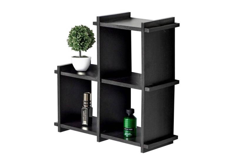 HTI-Living Wandregal Wandregal Altona Schwarz, Stück 1-tlg., Würfelregal Schweberegal HTI-Living Wandregal Wandregal Altona Schwarz, Stück 1-tlg., Würfelregal Schweberegal von HTI-Living