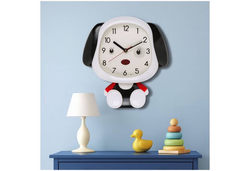 HTI-Living Wanduhr Lustige Wanduhr im Hundedesign (Kinderuhr) von HTI-Living