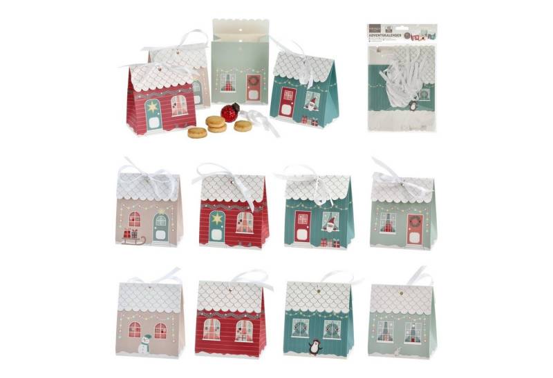 HTI-Living Weihnachtsfigur Adventskalender 48-teilig DIY (Set, 1 Adventskalender), zum Basteln von HTI-Living