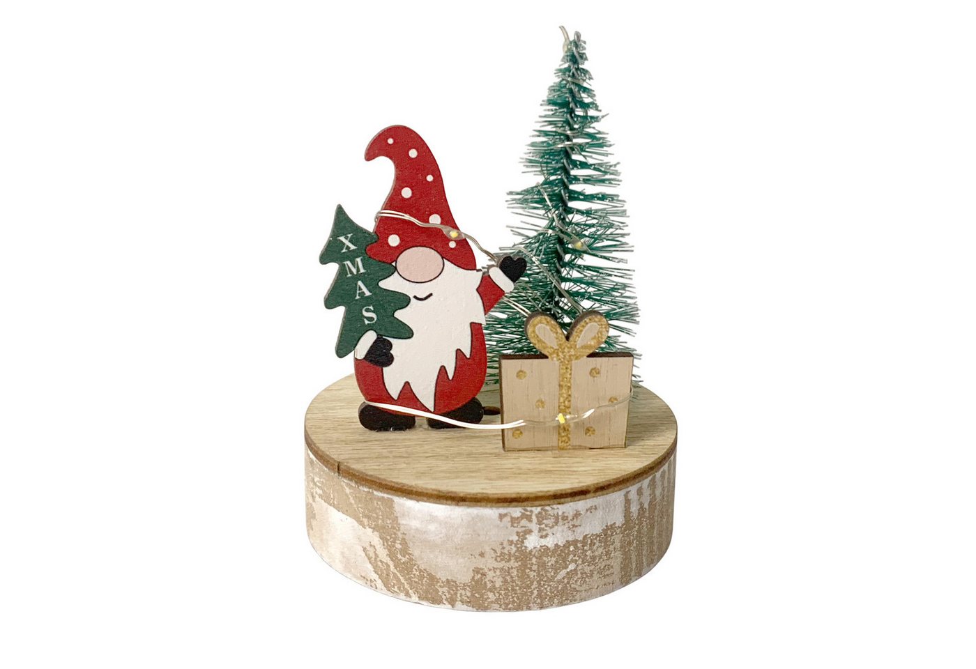 HTI-Living Weihnachtsfigur LED Weihnachtsdeko Xmas-Wichtel (Stück, 1 St., 1 Leuchtdeko, ohne Batterien), Leuchtdeko batteriebetrieben von HTI-Living