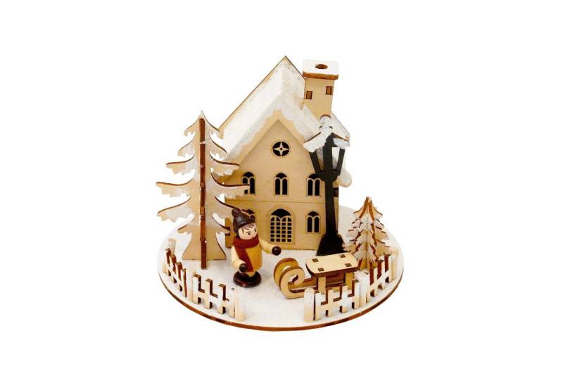 HTI-Living Weihnachtsszene LED Weihnachtsdeko Schlittenjunge, Leuchtdeko batteriebetrieben HTI-Living Weihnachtsszene LED Weihnachtsdeko Schlittenjunge, Leuchtdeko batteriebetrieben von HTI-Living