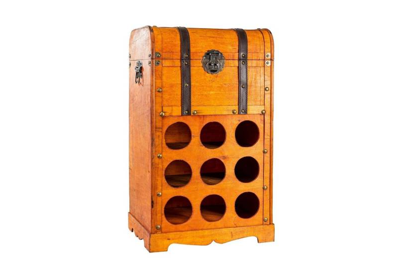 HTI-Living Weinregal Weinregal Truhe für 9 Flaschen Alistair, Stück 1-tlg., Barschrank von HTI-Living