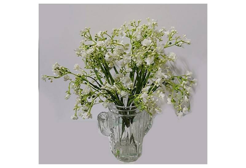 Kunstblume Künstlicher Frühlingsstrauß in Vase Flora unbekannt, HTI-Living, Höhe 38 cm, Kunstblume Tischdekoration von HTI-Living