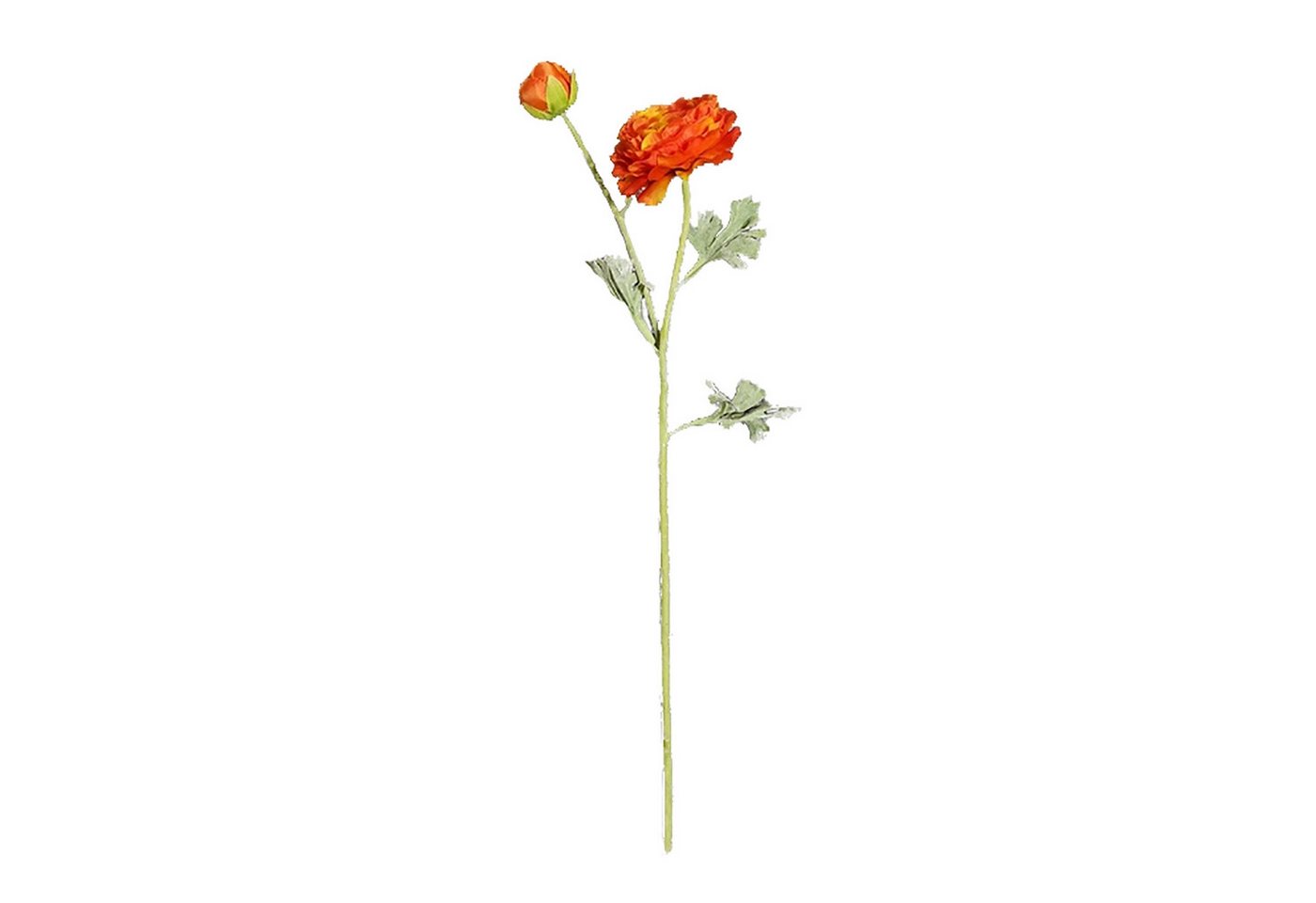 Kunstblume Kunstblume Ranunkel, Orange Flora Ranunkel, HTI-Living, Höhe 58 cm von HTI-Living