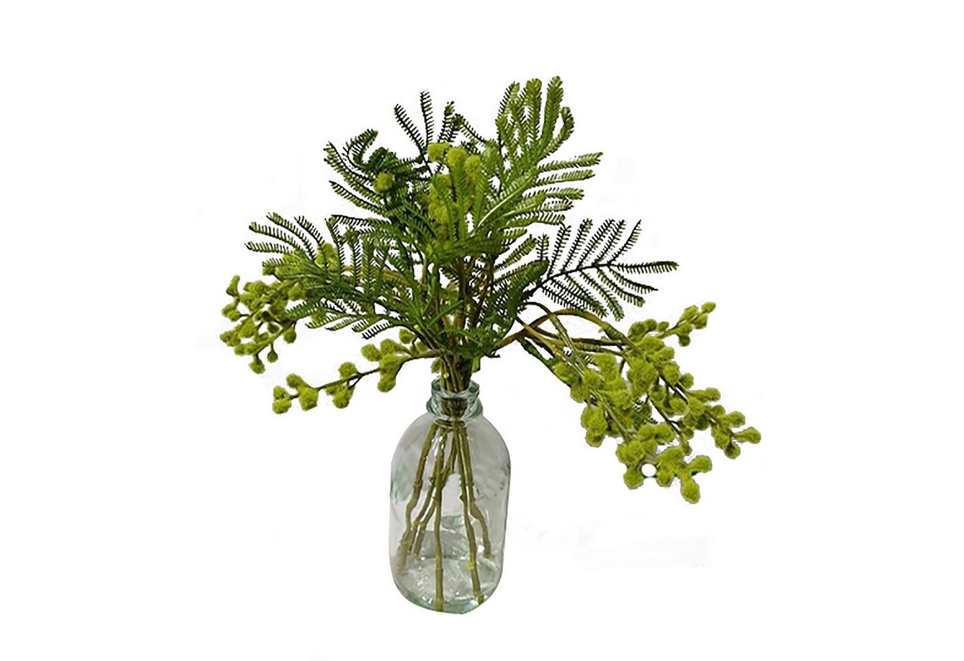 Kunstblume Kunstpflanze Gräser in Vase Flora Gräser, HTI-Living, Höhe 38 cm von HTI-Living